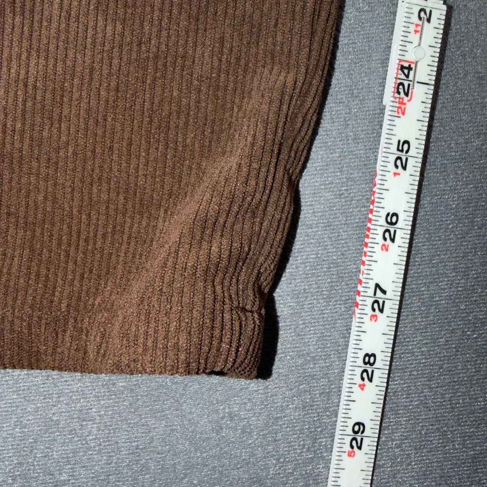 Halara Mid Rise Zipper Pocket Corduroy Casual Pants Acorn Brown Medium - Picture 6 of 9